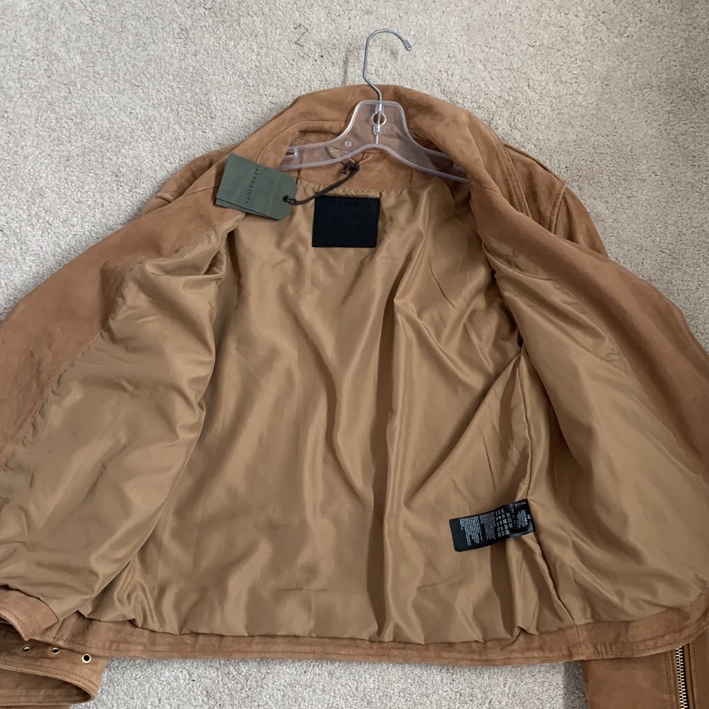 Allsains Luna Suede Biker Jacket - Picture 5 of 12